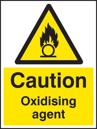 14424K Oxidising agent Rigid Plastic (400x300mm) Safety Sign