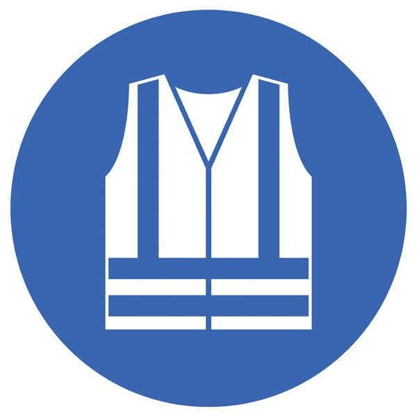 15419F HiVis symbol Rigid Plastic (200x200mm) Safety Sign