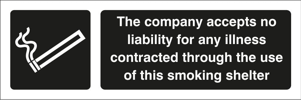 23084G The company accepts no liability for any illness... Self Adhesive Vinyl (300x100mm)