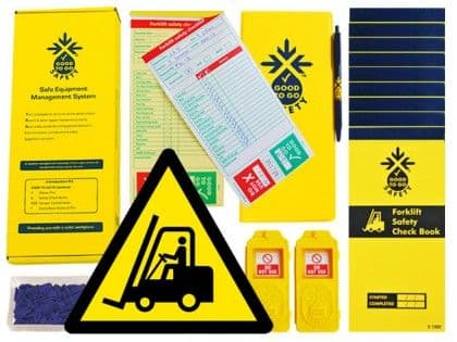 51313 Good to go safety forklift daily kit (250x125x80mm) Safety Sign