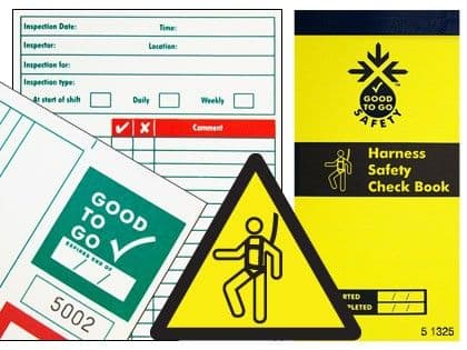 51325 Good to go safety harness check book (H210xW100xD5mm) Safety Sign