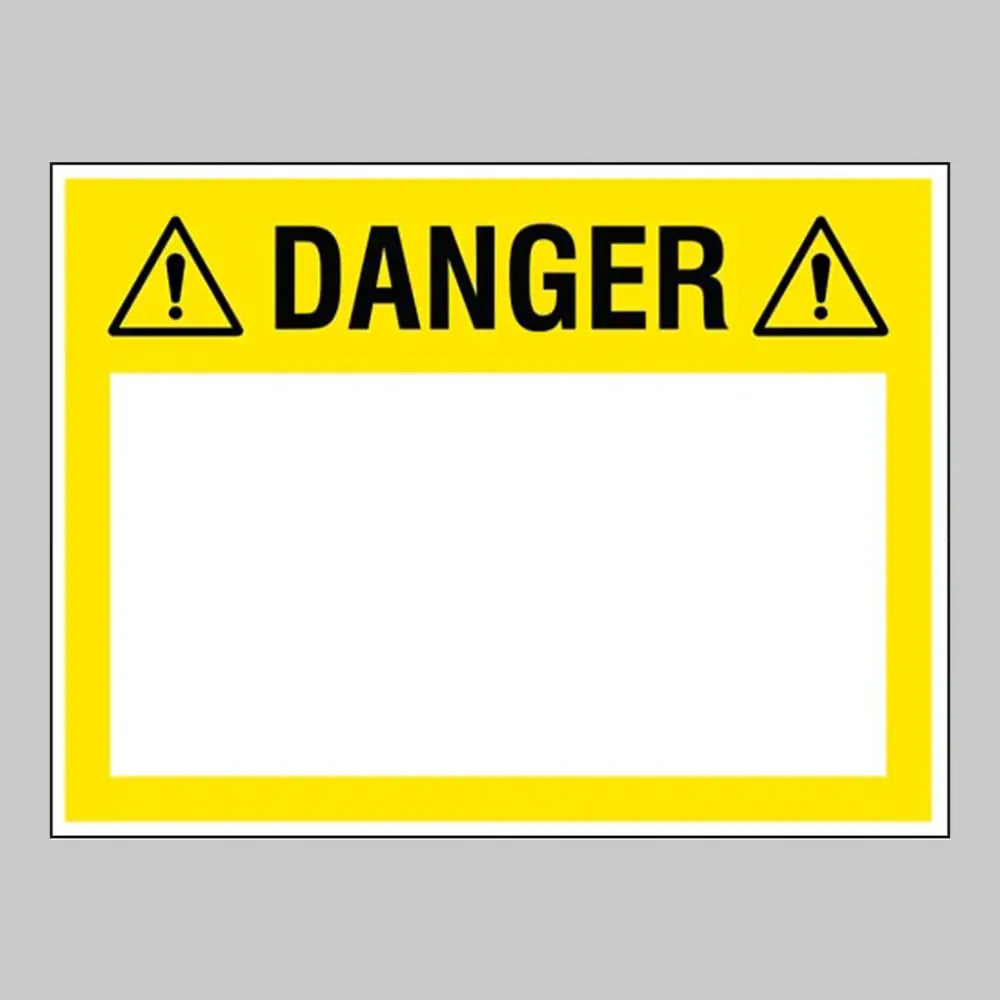 54708 Danger (write your message), 300x400mm rigid PVC with wipe clean over laminate Miscellaneous
