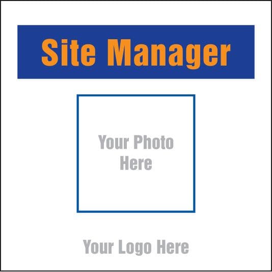 55700 Site manager, your photo here site saver sign 400x400mm (400x400mm) Safety Sign