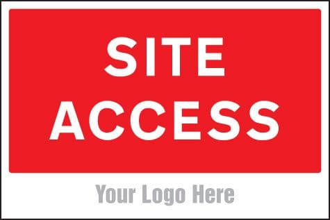 55747 Site access, site saver sign 600x400mm (600x400mm) Safety Sign