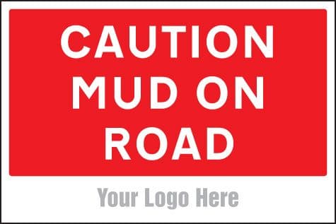 55748 Caution mud on road, site saver sign 600x400mm (600x400mm) Safety Sign