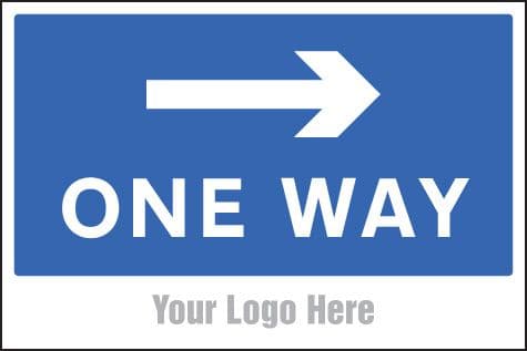 55769 One way, arrow right, site saver sign 600x400mm (600x400mm) Safety Sign
