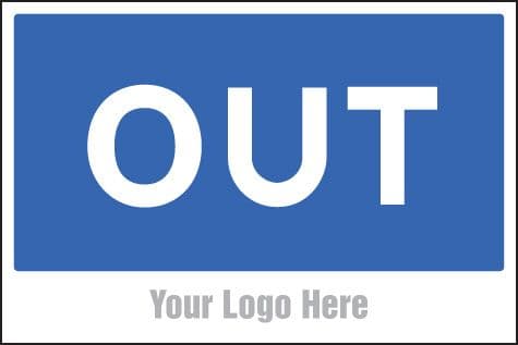 55771 Out, site saver sign 600x400mm (600x400mm) Safety Sign