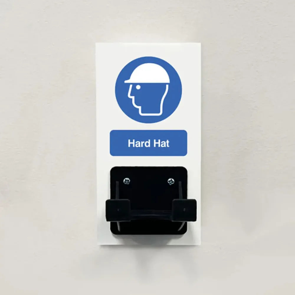 55975 PPE Station - Hard Hat - Single Hook on 80x160mm 10mm foam pvc Miscellaneous