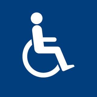 56103 Braille - Disabled (symbol) (150x150mm) Safety Sign