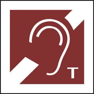 56104 Braille - Hearing loop (150x150mm) Safety Sign