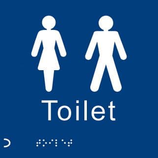 56110 Braille - Uni-sex (150x150mm) Safety Sign