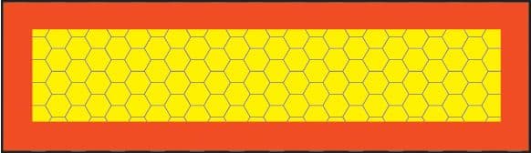 56348 ECE70 Vehicle marking plate 600x200mm boxed (600x200mm) Safety Sign