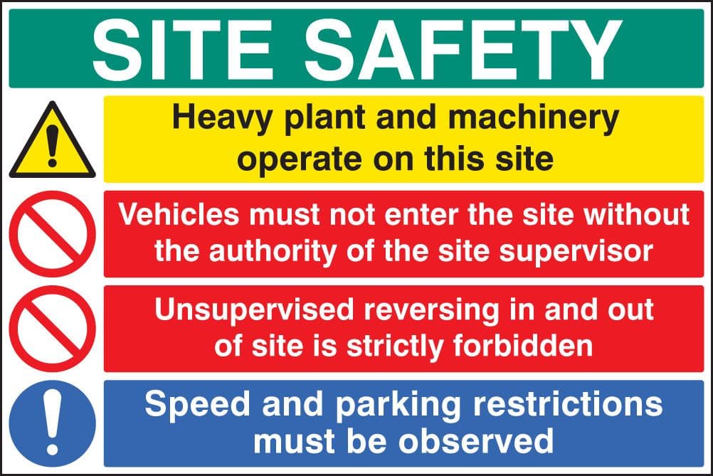 56389 Site safety board (900x600mm) Safety Sign