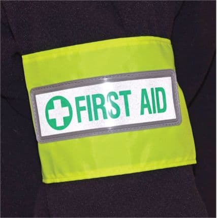 56469 First aid reflective armband (420x105mm) Safety Sign