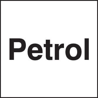 56487 Petrol 25x25mm self adhesive (25x25mm) Safety Sign