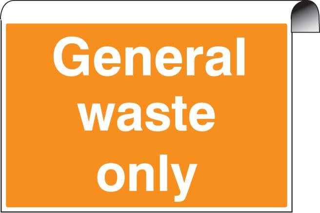 56666 Roll Top - General waste (600x400mm) Safety Sign