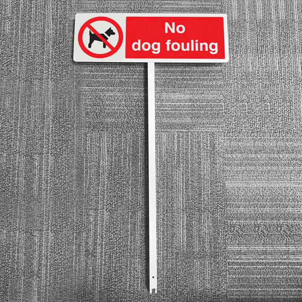 56694 Verge sign - No dog fouling 450x150mm (post 800mm) Miscellaneous - Verge Sign on Post
