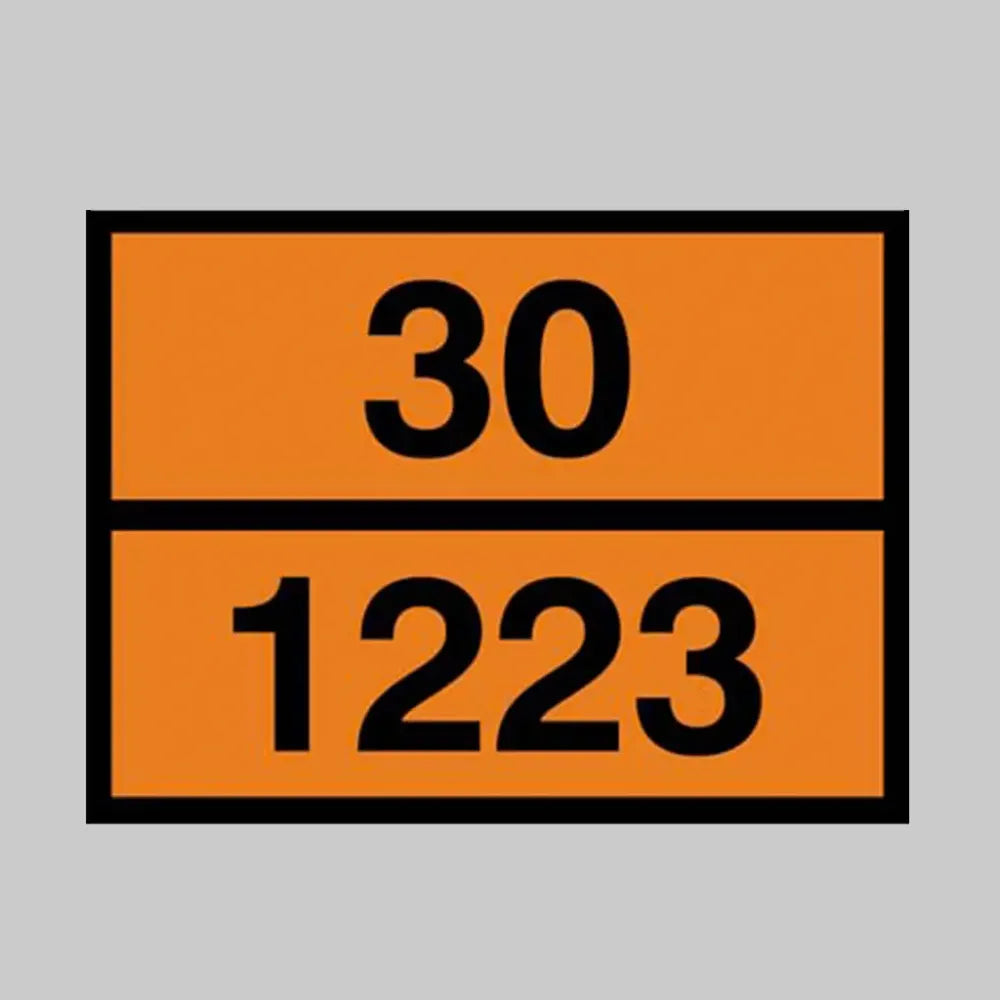 56697 Hazchem ADR plate - diesel/gas oil - embossed stainless steel 400x300mm Miscellaneous