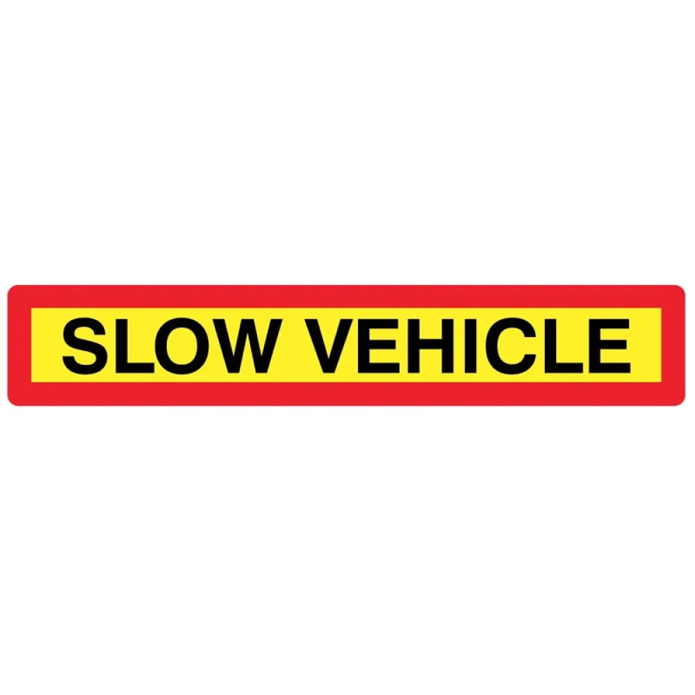 57142 Slow vehicle panel 1265x225mm reflective aluminium Miscellaneous