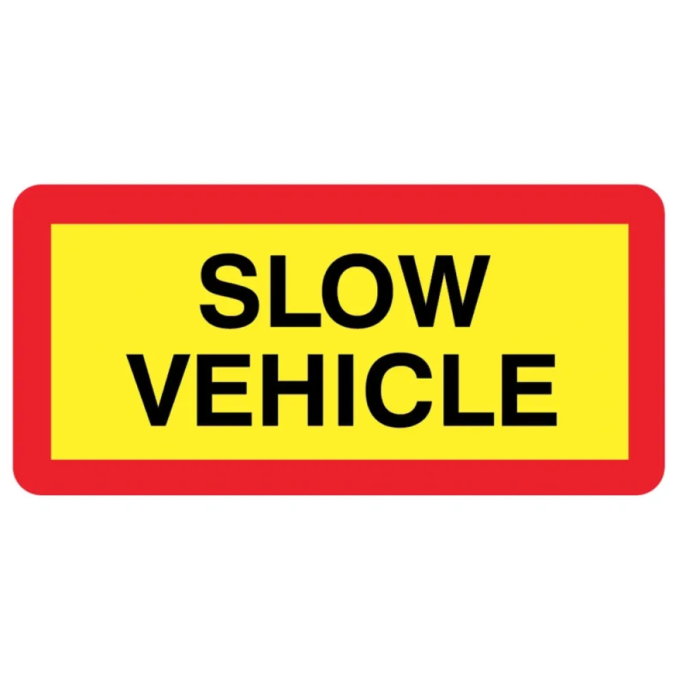 57143 Slow vehicle panel 525 x 250mm reflective aluminium Miscellaneous