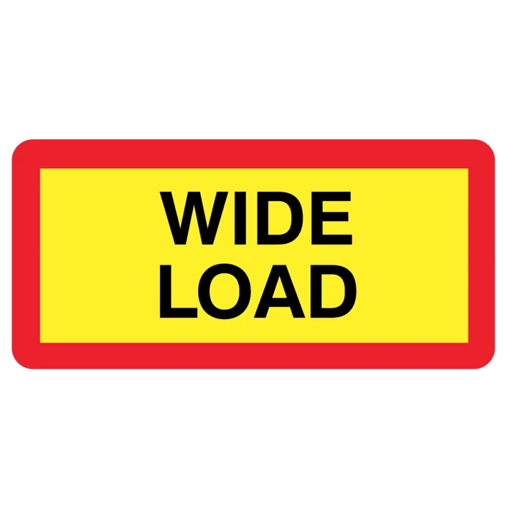 57145 Wide load panel 525 x 250mm reflective aluminium Miscellaneous