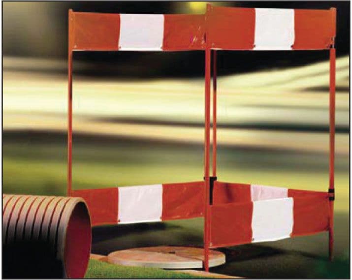 57989 Folding barrier regular 4 sides 750x1000 (3000x1000mm) Safety Sign