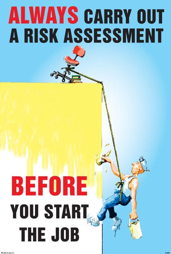 58187 Always carry out a risk assessment 510x760mm synthetic paper (510x760mm) Safety Sign