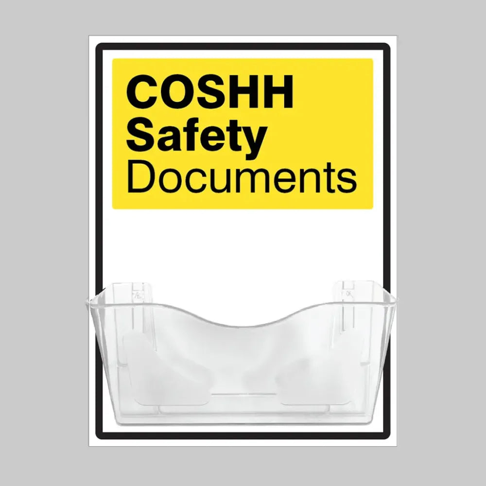 58214 COSHH Safety Document Holder on 10mm Foam PVC 450x600mm Miscellaneous (440x600mm)