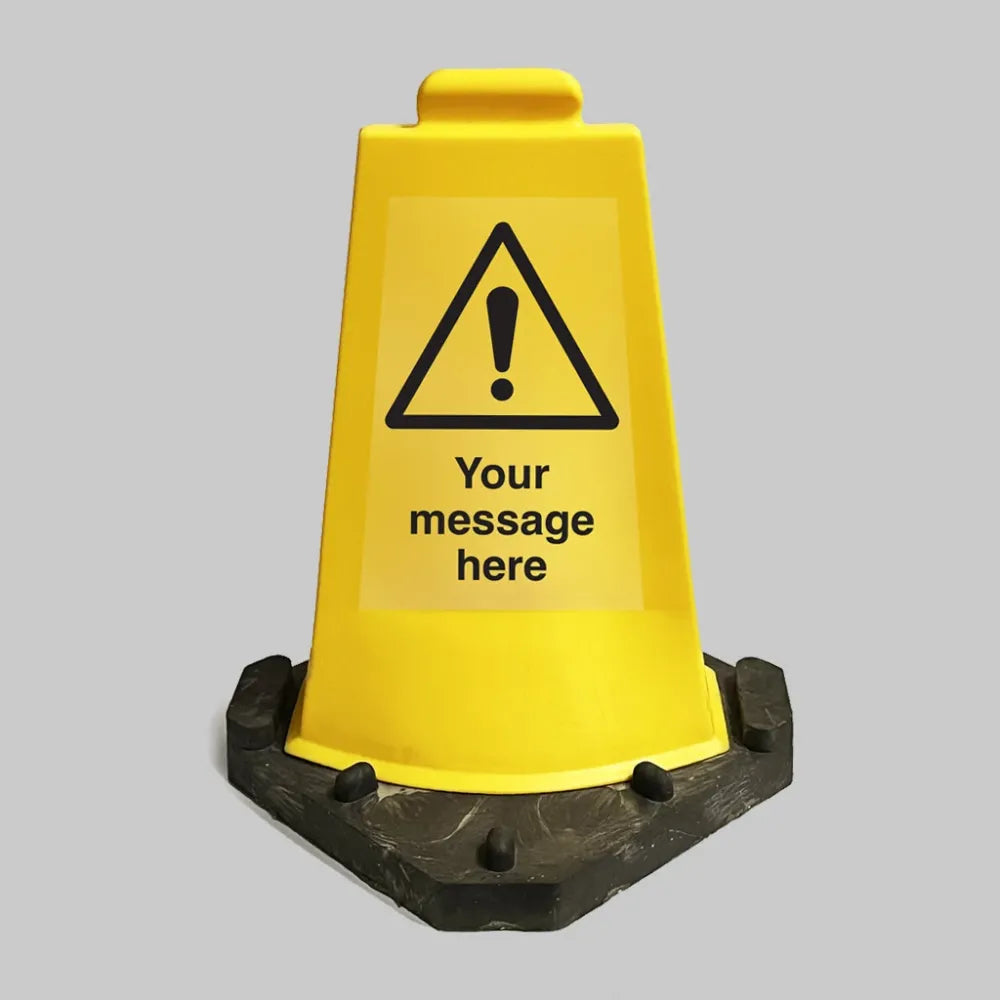 58227 Double sided cone (Custom message) HxW 480x330mm Miscellaneous - Barriers/Posts