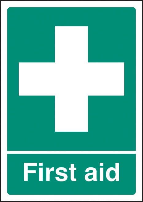 58385 First aid - A4 sav (210x297mm) Safety Sign