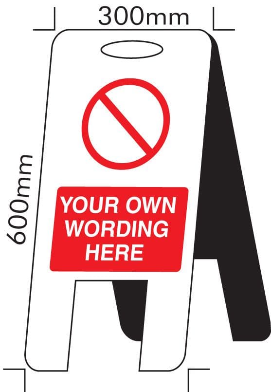 58525 Standard special (self standing floor sign) (300x600mm) Safety Sign