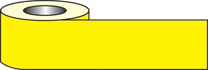 58602 Self adhesive floor tape 33m x 50mm - yellow (33M x 50mm) Safety Sign