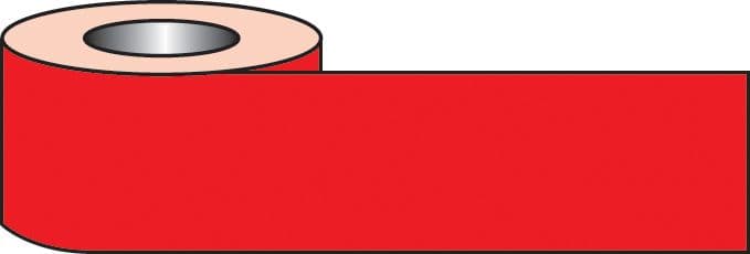 58605 Self adhesive floor tape 33m x 50mm - red (33M x 50mm) Safety Sign