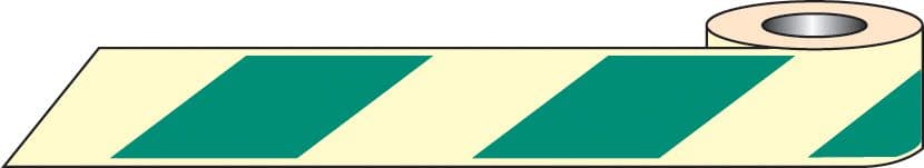 58647 Green/white photoluminescent tape 10mx40mm (10M x 40mm) Safety Sign