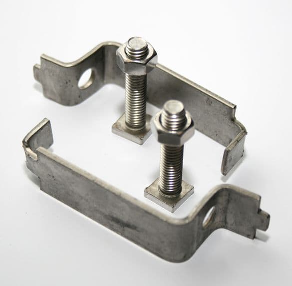 58725 Back to back clips 76mm (pair) (76mm) Safety Sign
