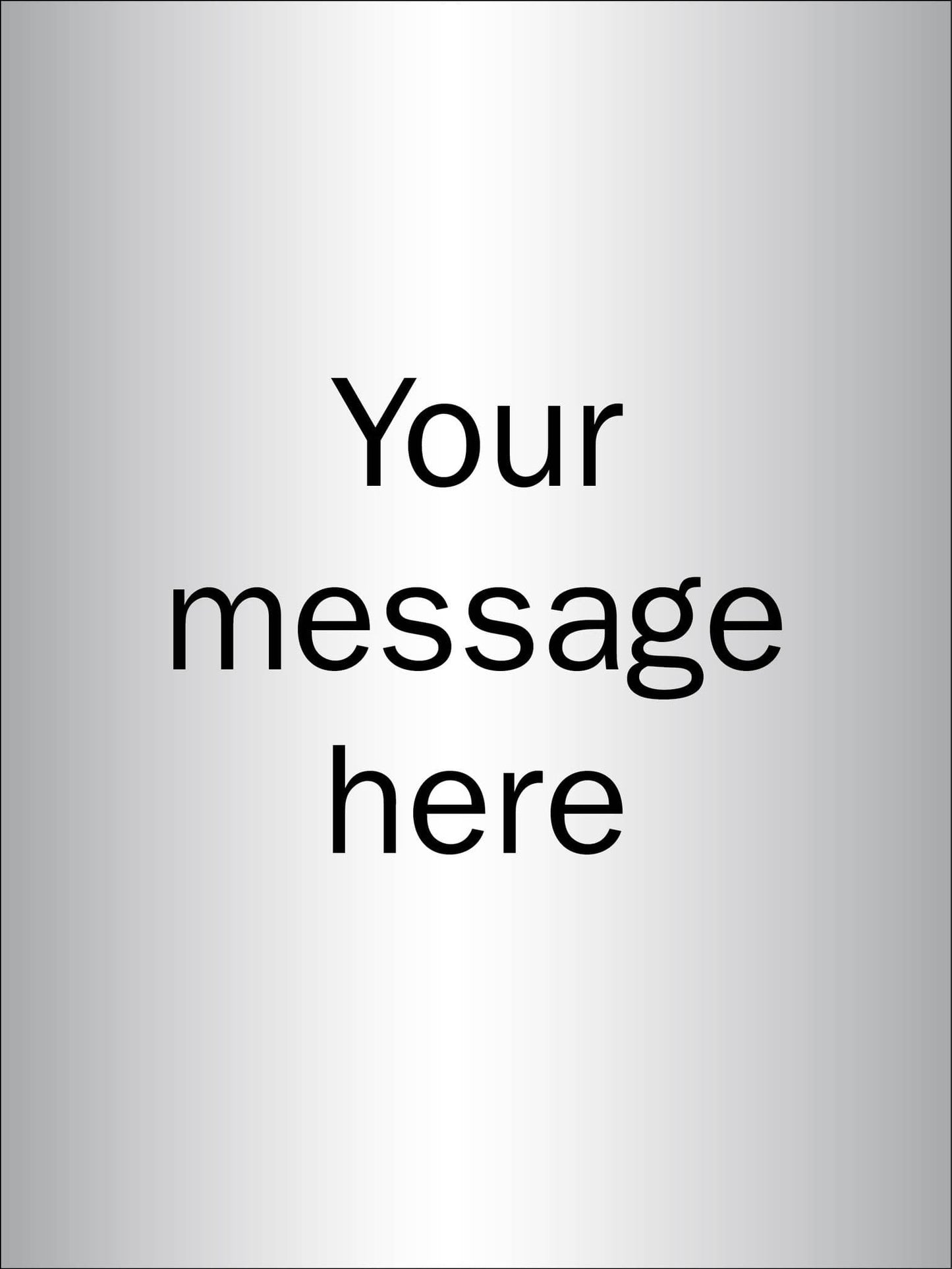 58860 Design Your Own Brushed Aluminium Effect Sign 150x200mm (150x200mm) Safety Sign