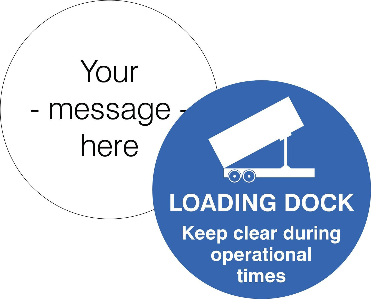 58862 Design your own floor graphic 400mm dia (400mm dia) Safety Sign
