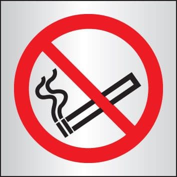 59049 No smoking 140x140mm aluminium (140x140mm) Safety Sign