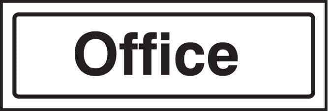 59191 Office visual impact sign (450x150mm) Safety Sign