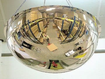 59241 Full Dome Mirror (600dia 360deg) to view 4 directions (600mm) Safety Sign