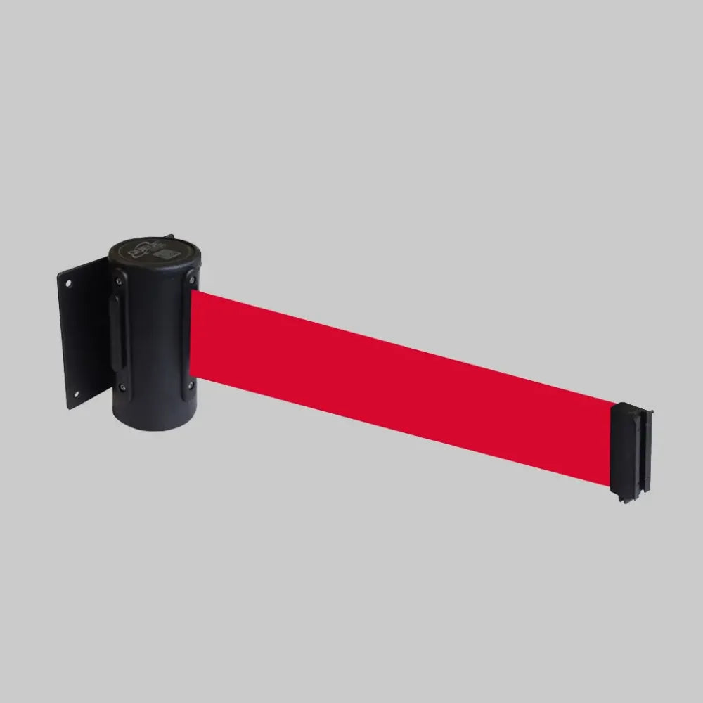 59494 Wall mounted retractable barrier 4.6m red webbing 50mm wide c/w screw in wall clip Miscellaneous (115x120x100mm)