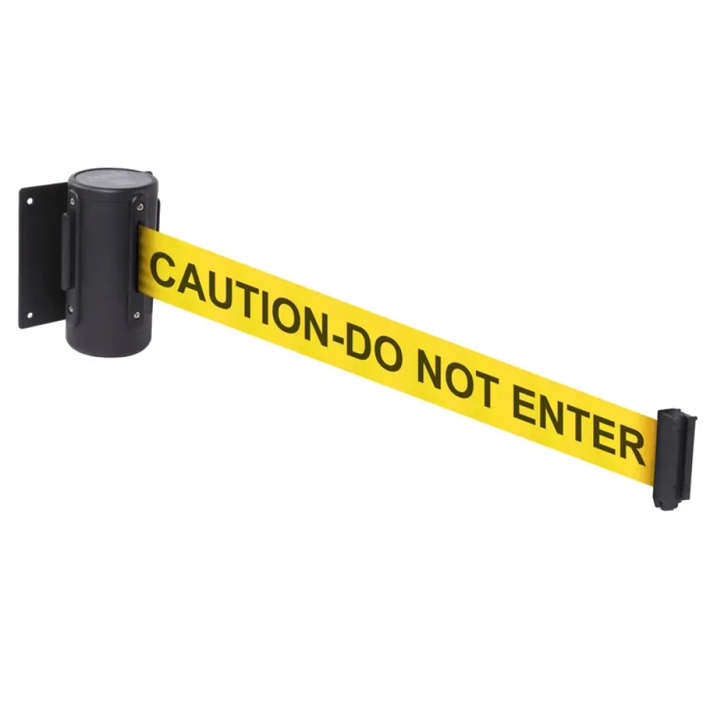 59497 Wall mounted retractable barrier 4.6m 50mm wide c/w screw in wall clip CAUTION DO NOT ENTER Miscellaneous (115x120x100mm)