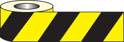 59625 Anti slip tape - black/yellow hazard 18mx50mm (18M x 50mm) Safety Sign