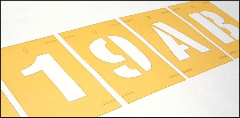 59642 Stencil kit numbers 0-9 300mm (300mm) Safety Sign