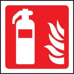 59700 100 S/A labels 100x100mm fire extinguisher (100x100mm) Safety Sign