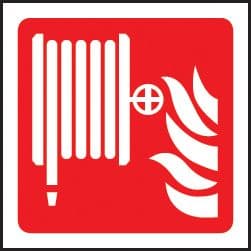59702 100 S/A labels 100x100mm fire hose reel (100x100mm) Safety Sign