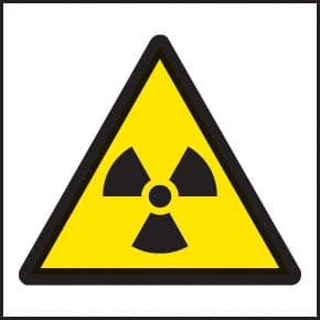 59719 Radiation roll of 100 labels 50x50mm (50x50mm) Safety Sign