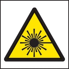 59726 100 S/A labels 50x50mm laser (50x50mm) Safety Sign
