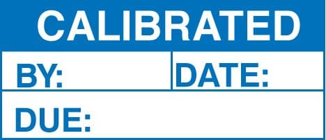 59752 100 S/A labels 50x20 calibrated (50x20mm) Safety Sign