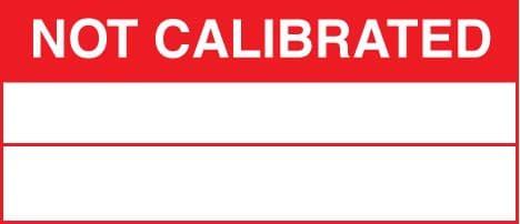 59756 100 S/A labels 50x20 not calibrated (50x20mm) Safety Sign
